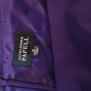 Purple Dress short size 16. Adrienne Papell